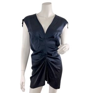 Rozae Nichols Midnight Blue Silk Blend Top - Large